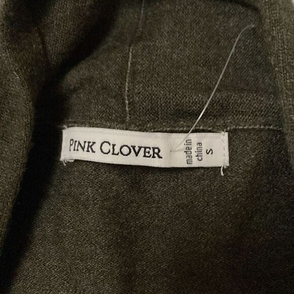 Pink Clover Penton Two Pocket Olive Green Cardigan Size Small (F12) - Picture 4 of 9